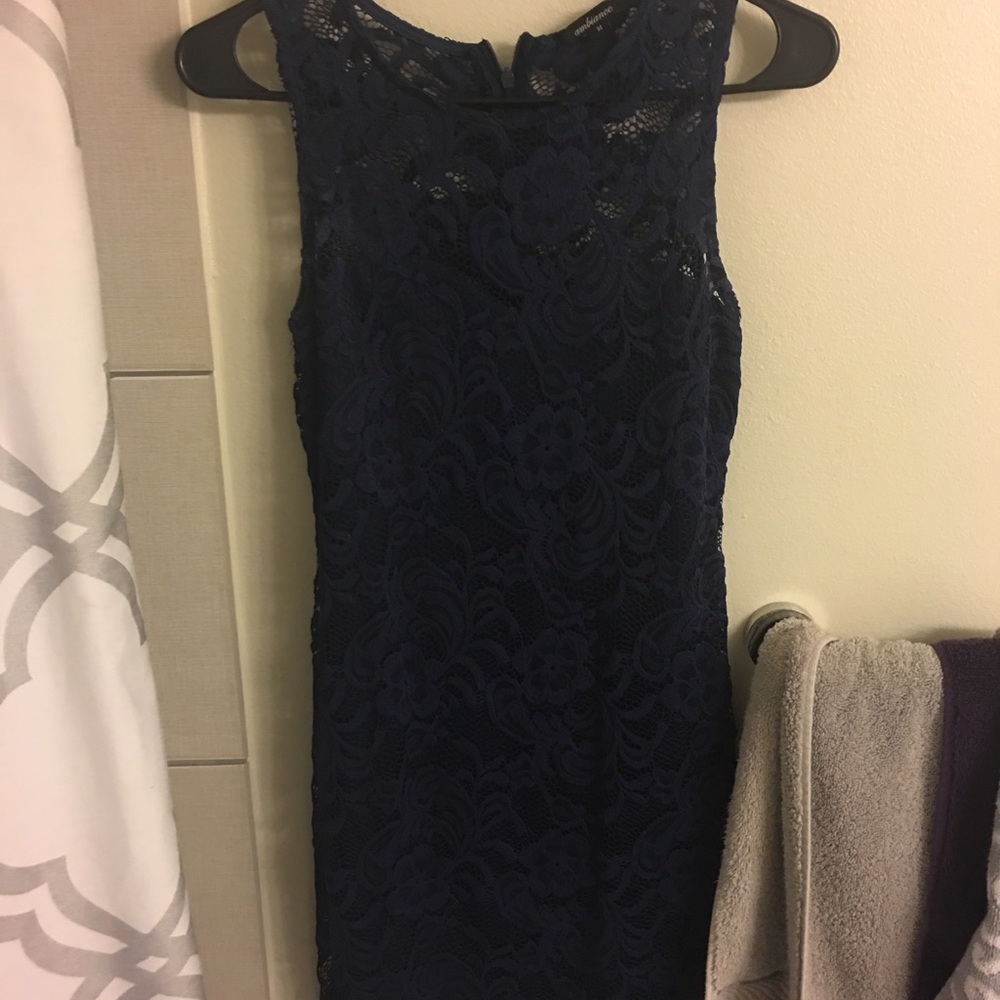Navy lace dress! Never worn